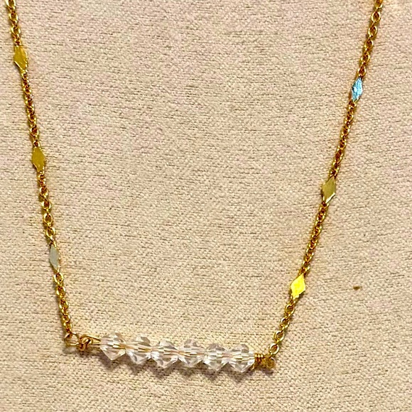 Swarovski crystal bar necklace - Picture 3 of 3